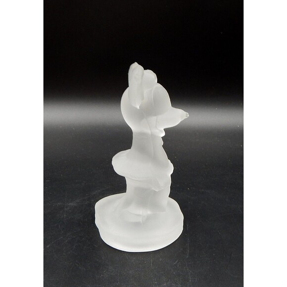 Walt Disney Productions Minnie Mouse Figurine Frosted Glass 5 Inch Italy - Picture 4 of 13